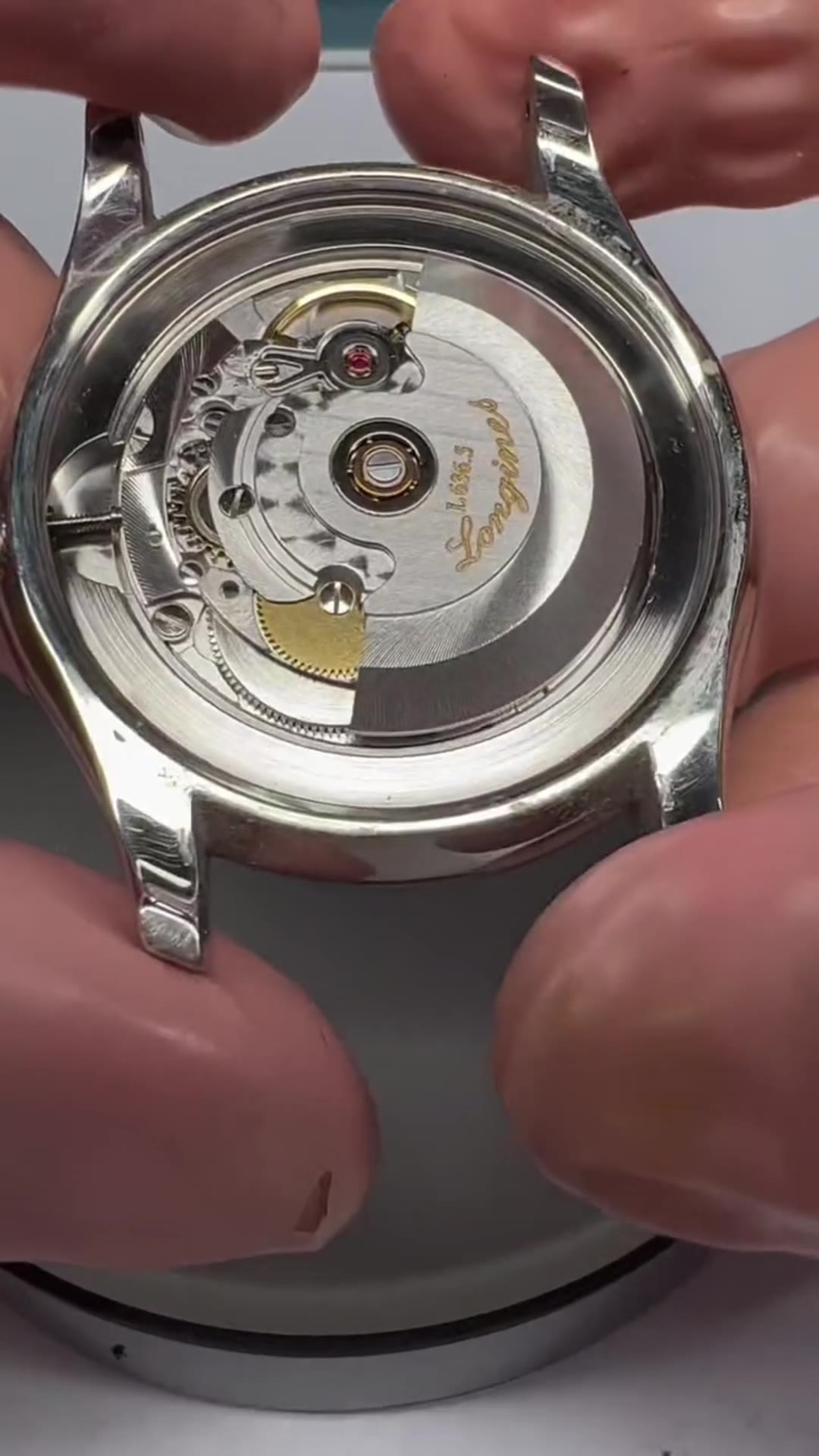 浪琴名匠双历机芯（基于 ETA 2836-2）正面